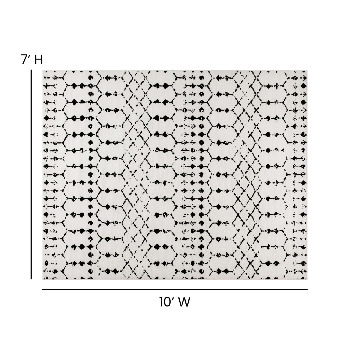 Masada Rugs Geometric Bohemian Low Pile Area Rug