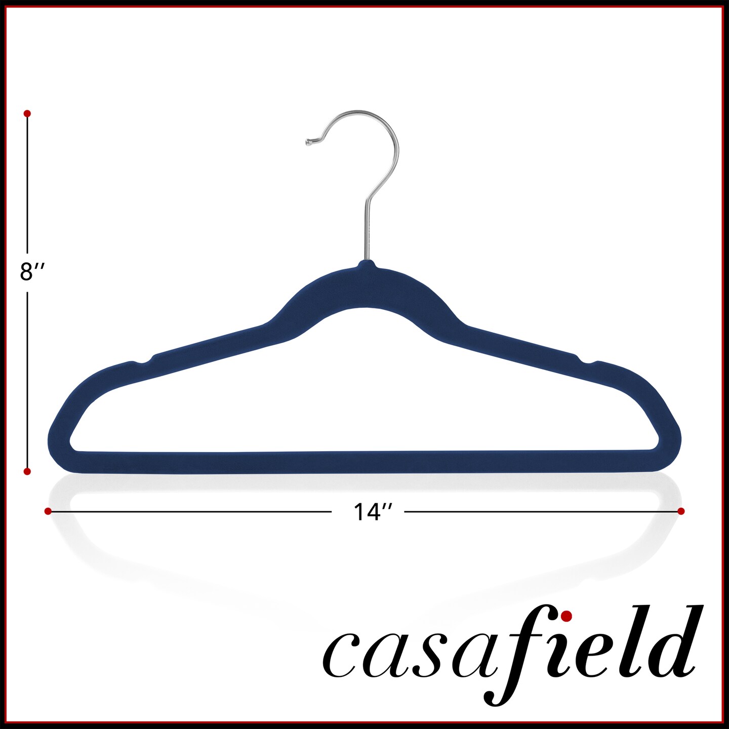 Casafield 100 Velvet Kid&#x27;s Hangers - 14&#x22; Size for Children&#x27;s Clothes