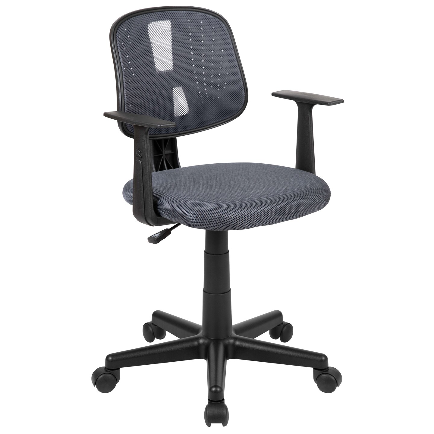 Emma and Oliver Pivot Back Mesh Swivel Task Office Chair with Arms