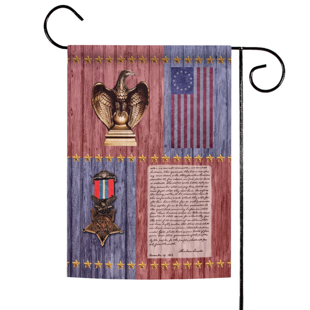 Gettysburg Address Decorative Patriotic Flag