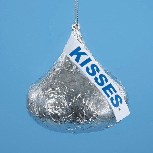 KSA Club Pack of 24 Chocolate Shop Oversized Hershey's Kiss Christmas Ornaments 3.5”