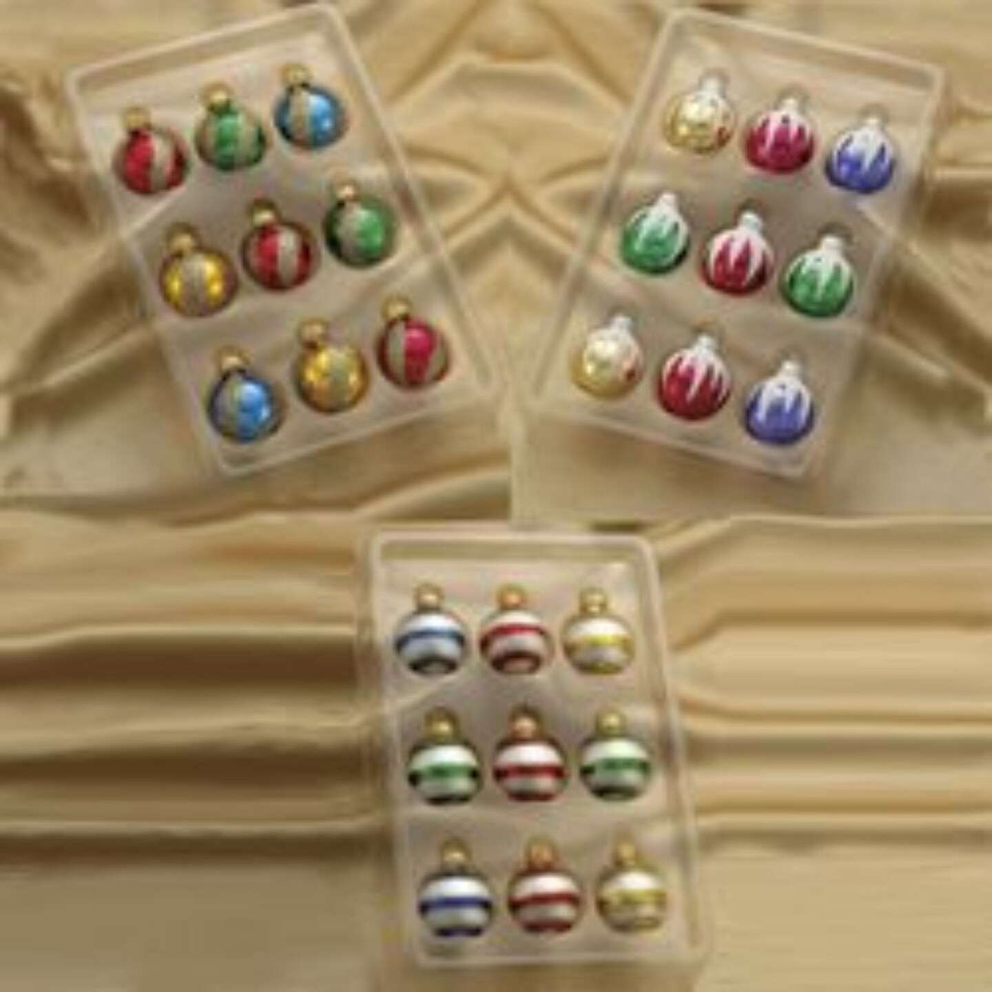 CC Christmas Decor Club Pack of 216 Multi-Color Miniature Glitter Glass Ball Christmas Ornaments 1.25&#x22;
