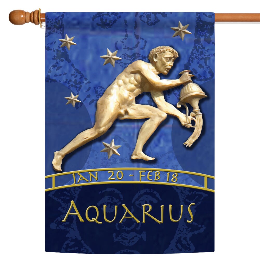 Zodiac-Aquarius Decorative Aquarius Flag