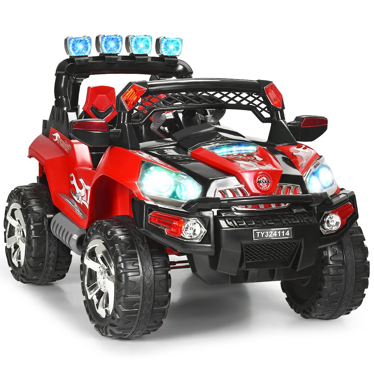 12 V Kids Ride on SUV Car with Remote Control LED Lights