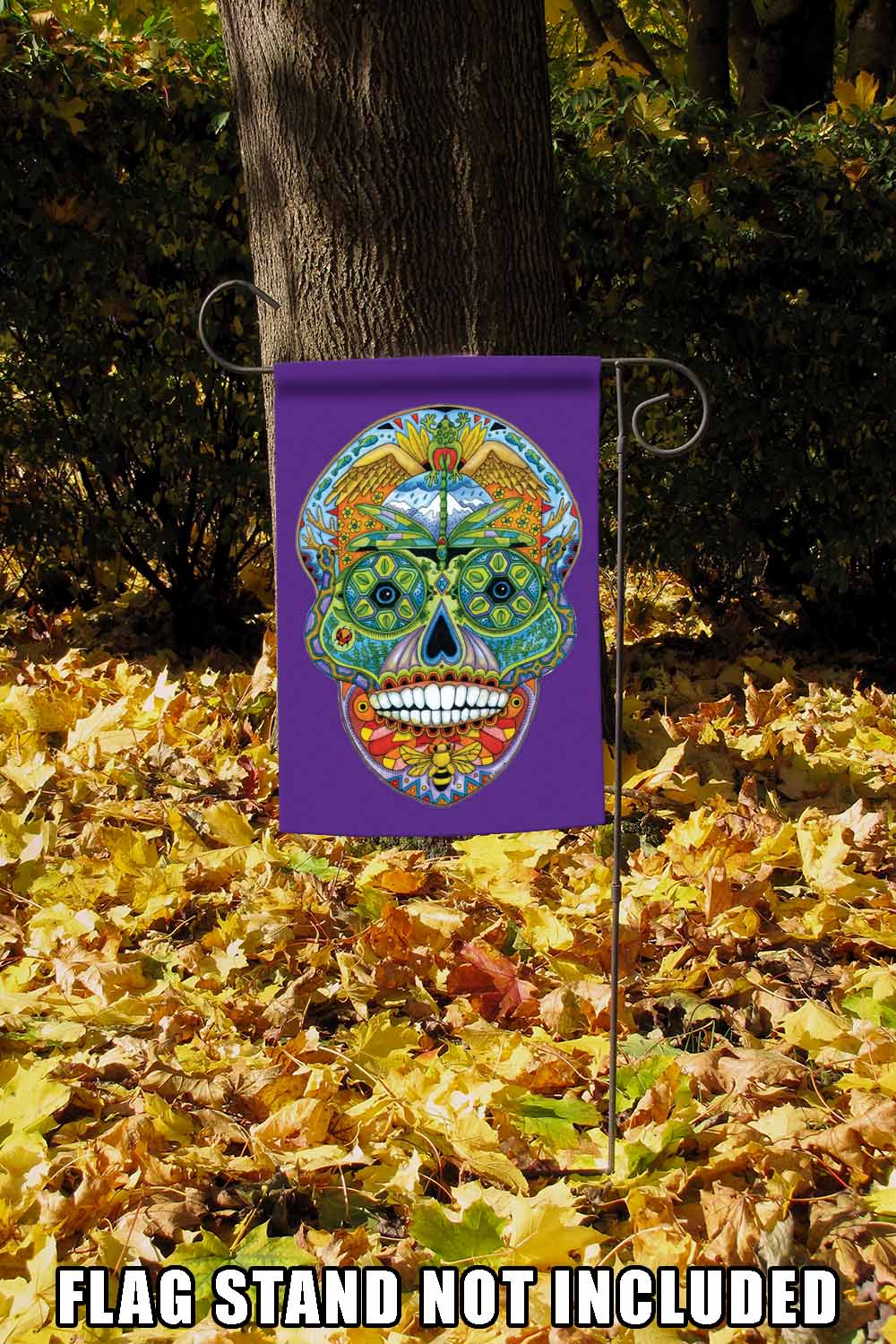 Animal Spirits- Sugar Skull Decorative Skull Flag