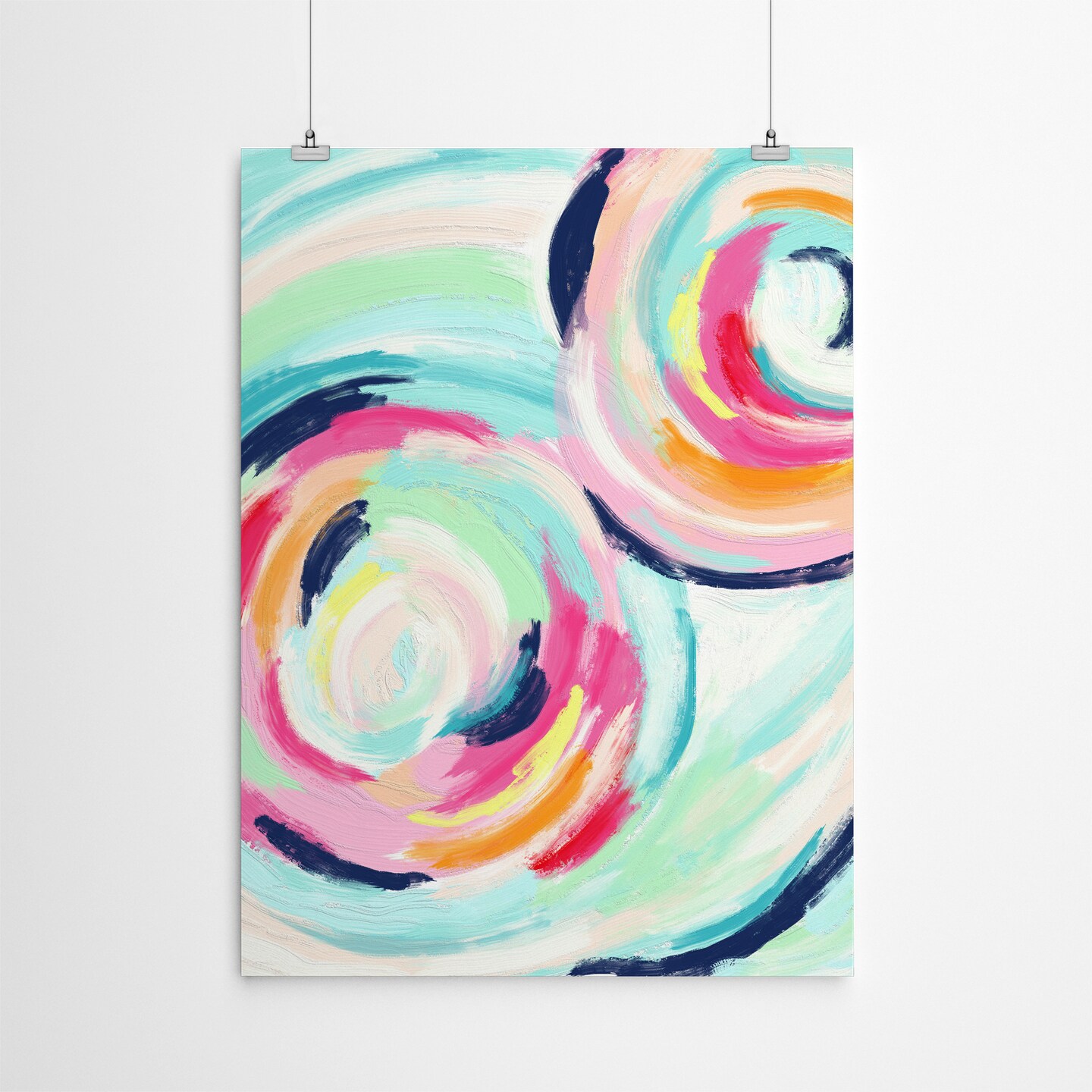 Colorful Circles by Lisa Nohren  Poster Art Print - Americanflat