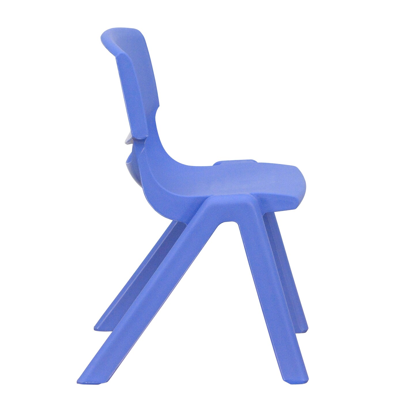 Emma and Oliver 4 Pack Plastic Stack School Chair with 12&#x22; Seat Height - Kids Chair