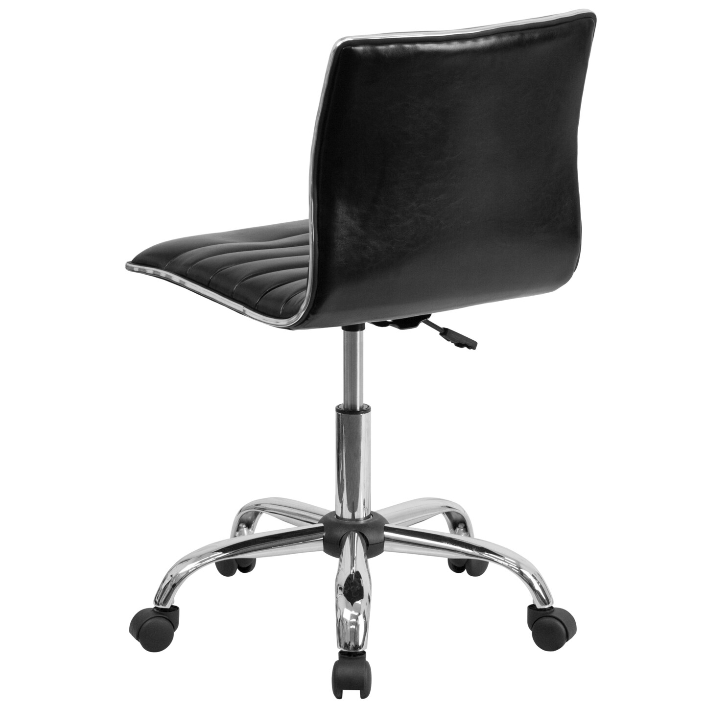Merrick Lane Amelie Home Office Chair Ergonomic Executive Ribbed Low Back Armless Computer Desk Chair - Base, Frame & Border