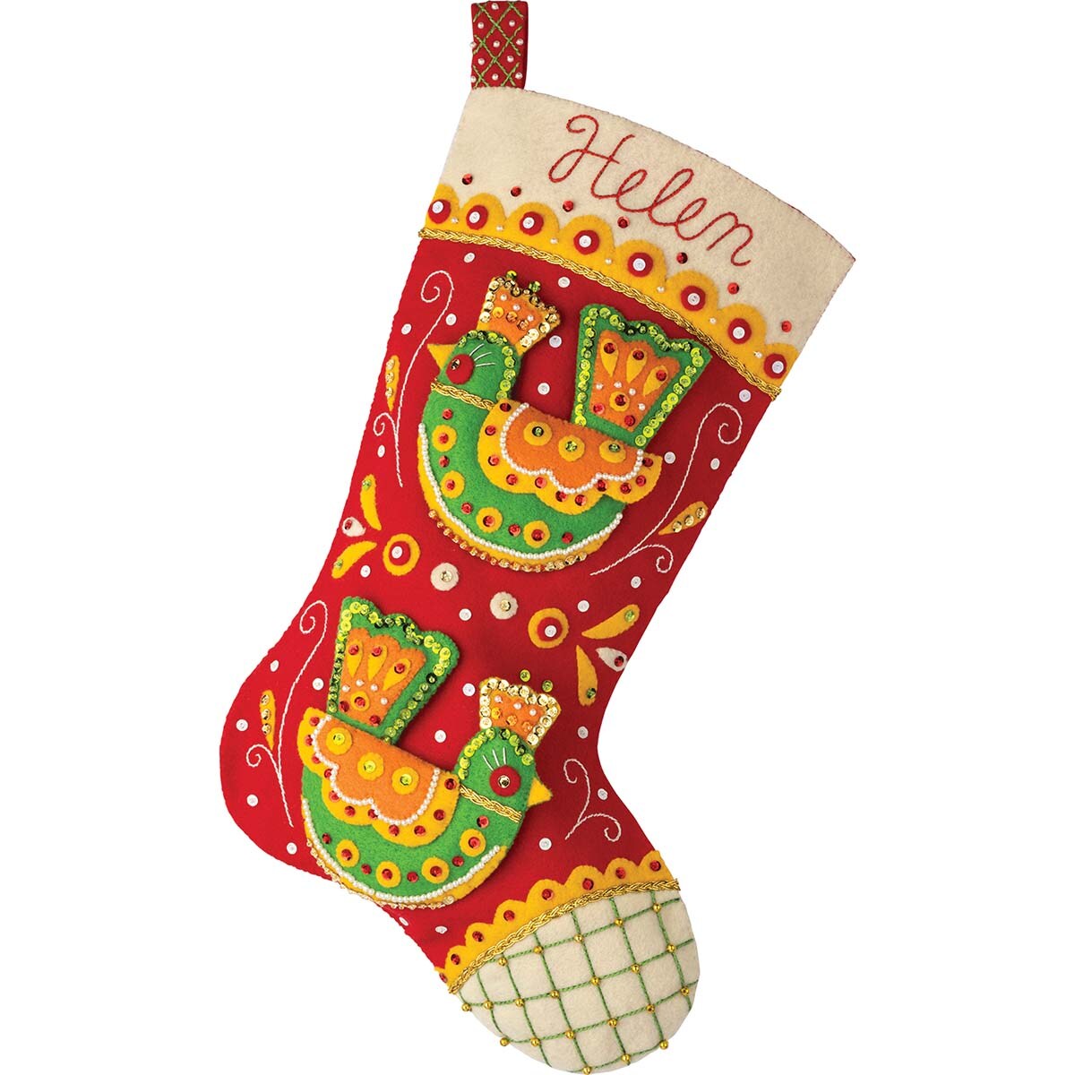 Bucilla  Festive Birds Stocking Kit