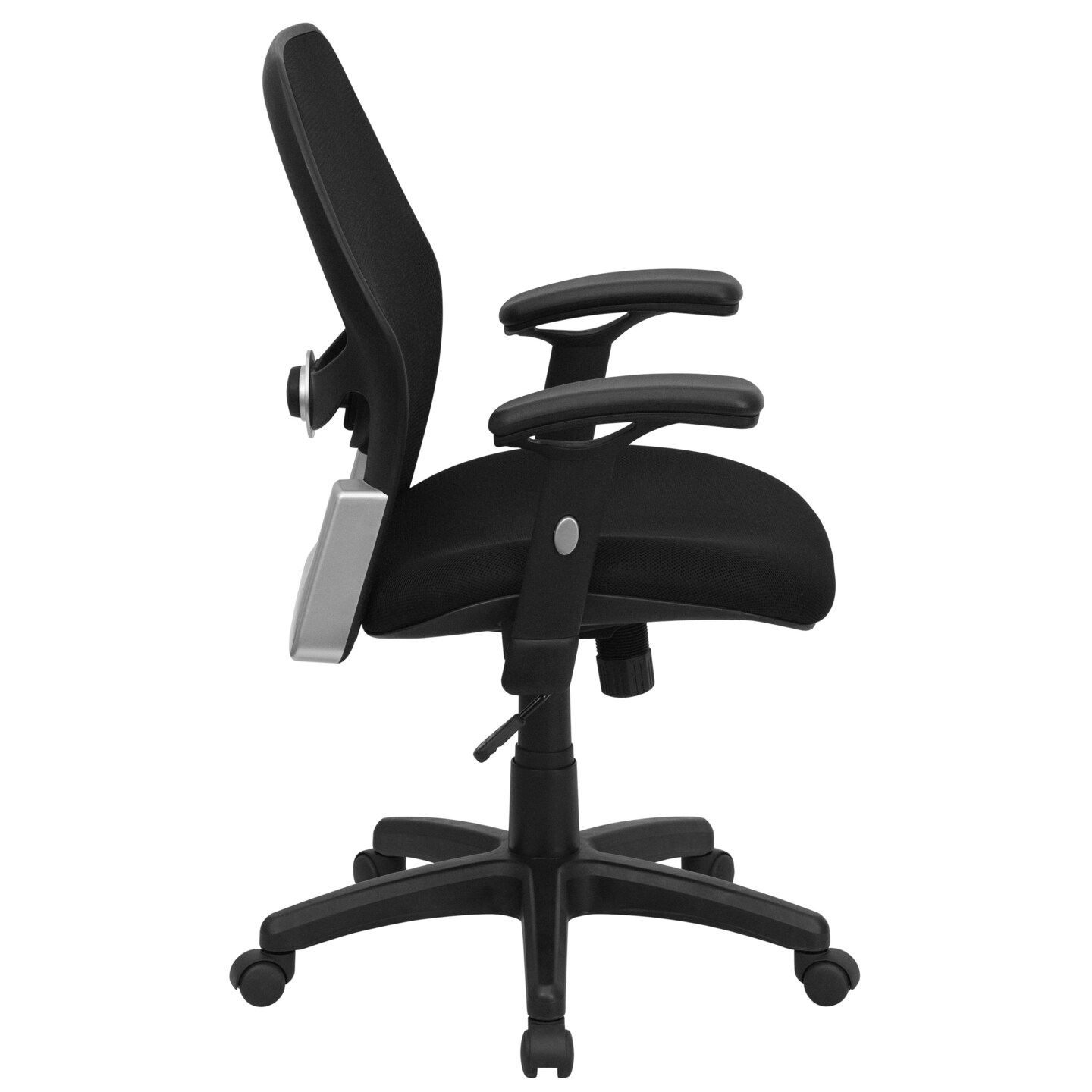 Emma and Oliver Mid-Back Super Mesh Executive Swivel Office Chair with Adjustable Arms