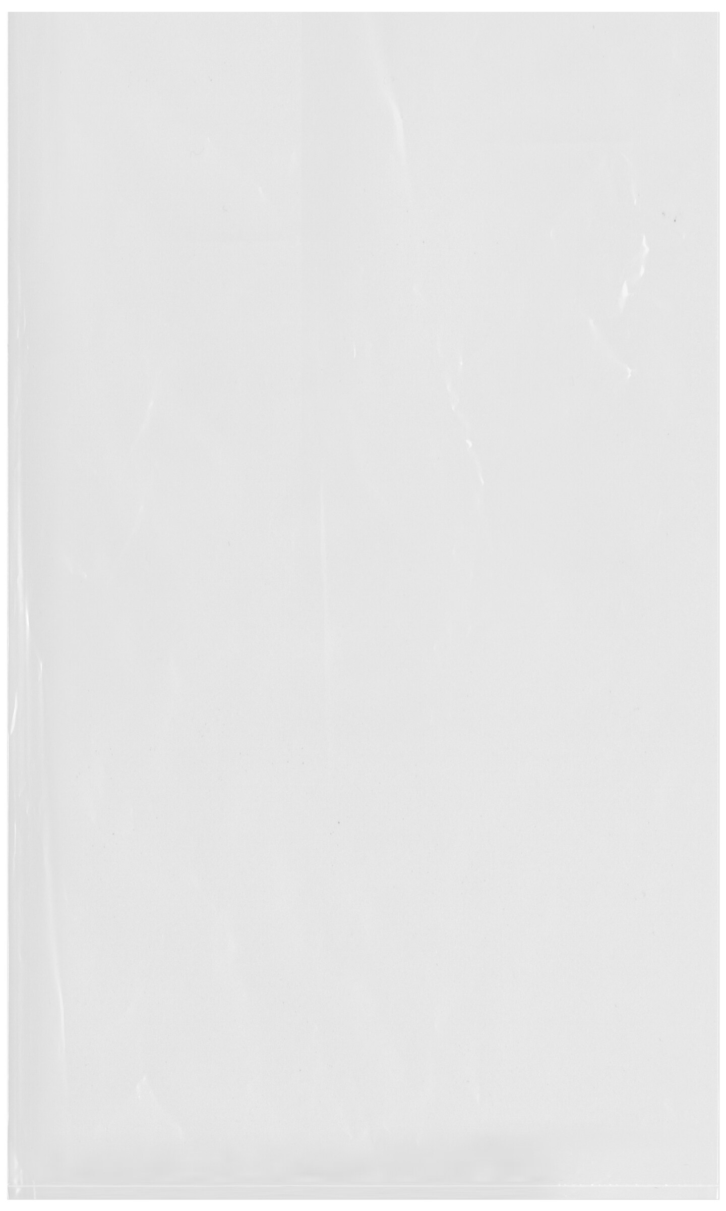 Plymor Flat Open Clear Plastic Poly Bags, 4 Mil, 12