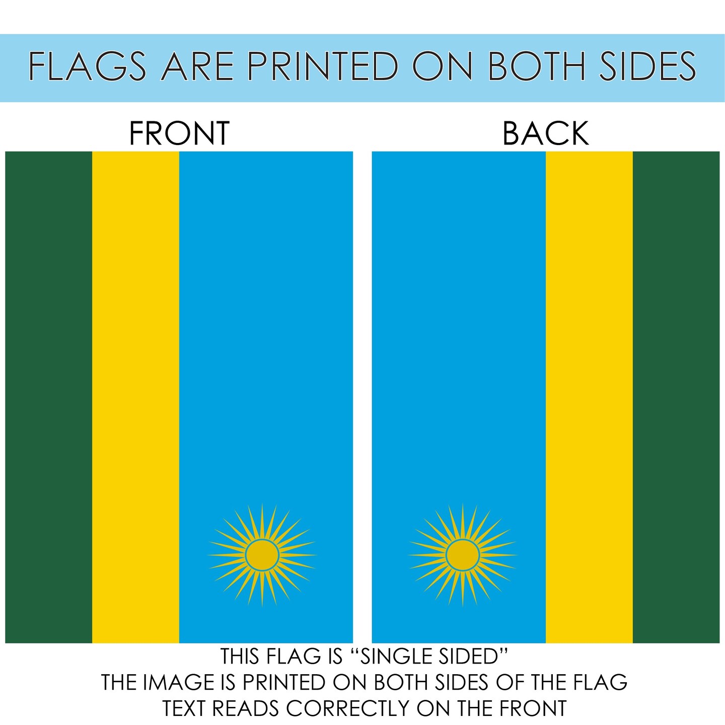 Flag of Rwanda Decorative  Flag