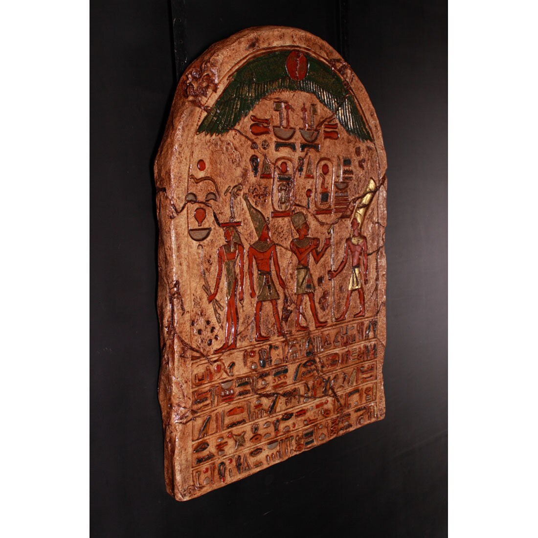 Egyptian Hieroglyphic Plaque Life Size Statue