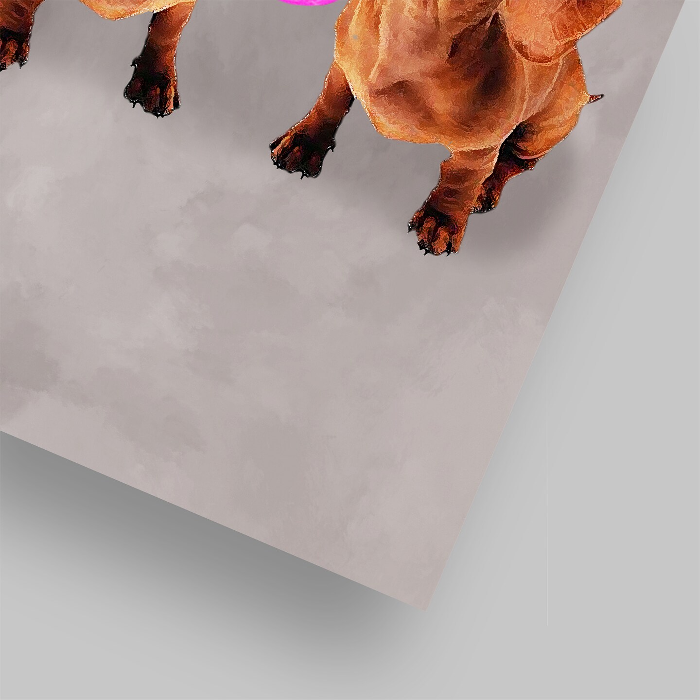 Dachshunds With Bubblegum by Coco De Paris  Poster Art Print - Americanflat