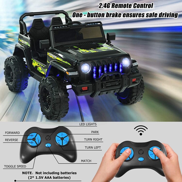 12V Kids Ride-on Jeep Car with 2.4 G Remote Control