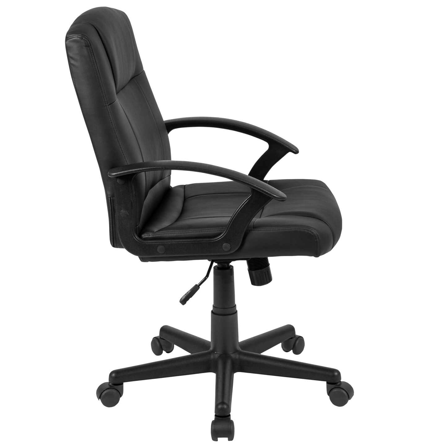 Emma and Oliver Fundamentals Mid-Back Padded Task Office Chair with Arms