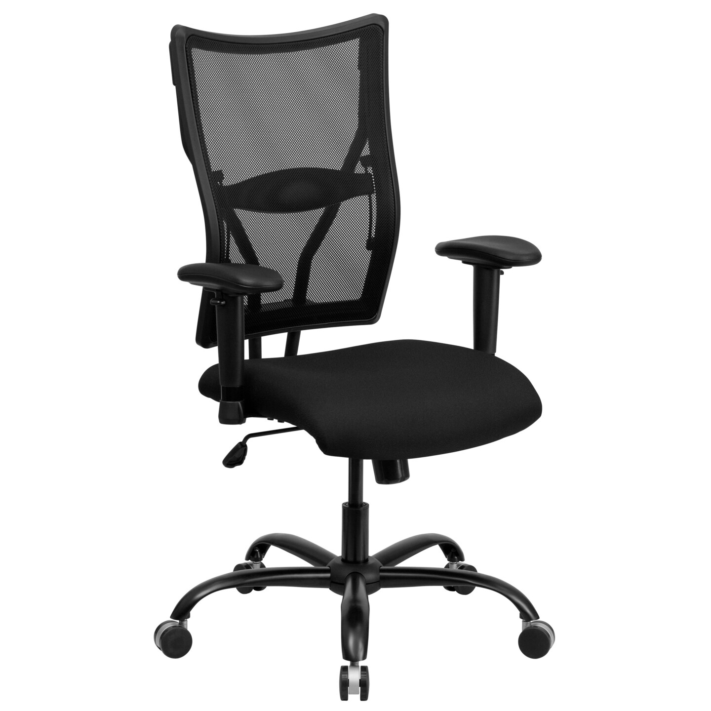 Emma and Oliver Big &#x26; Tall 400 lb. Rated Mesh Executive Swivel Ergonomic Office Chair with Adjustable Arms