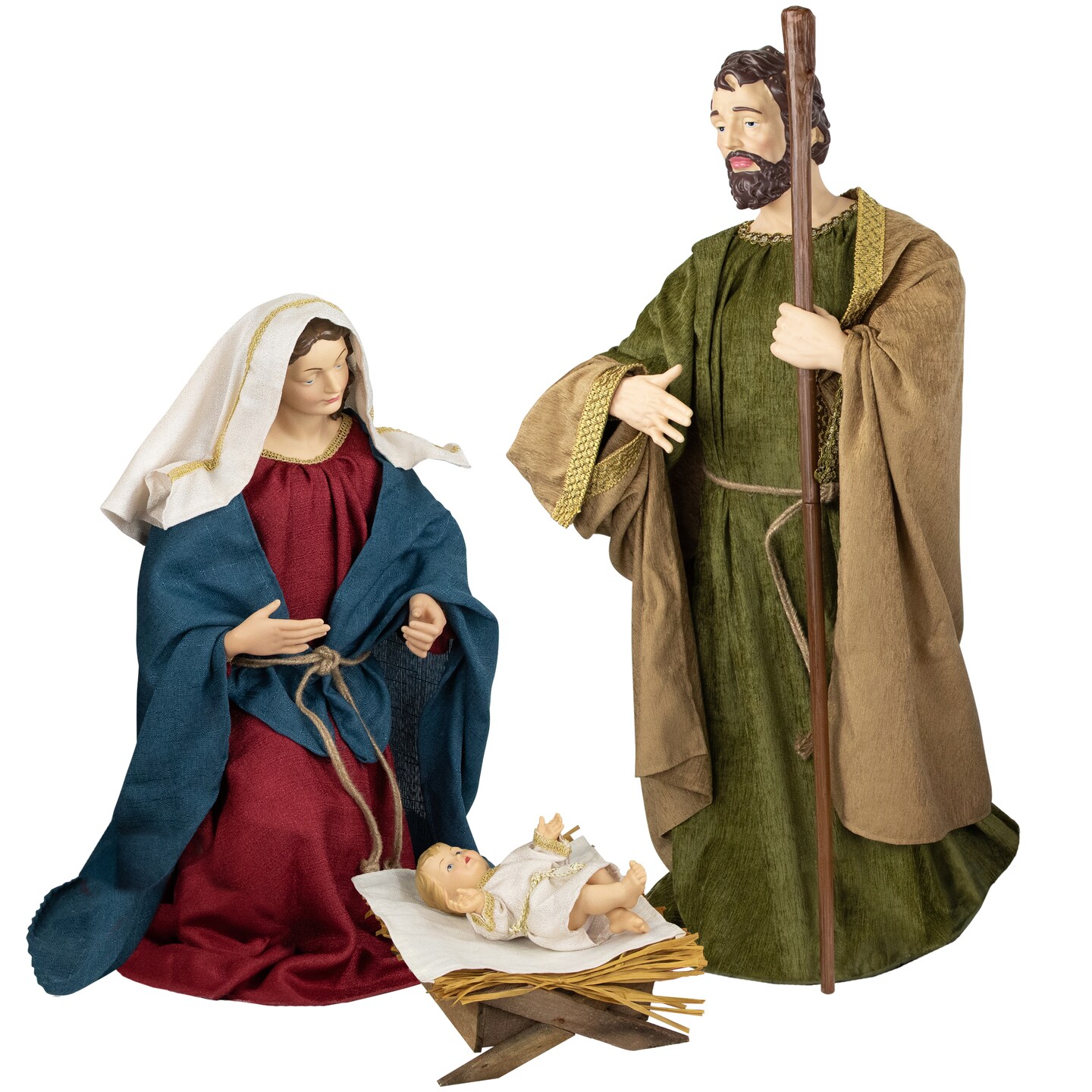 Northlight 3-Piece Holy Family Nativity Christmas Figurine Set - 36&#x22;
