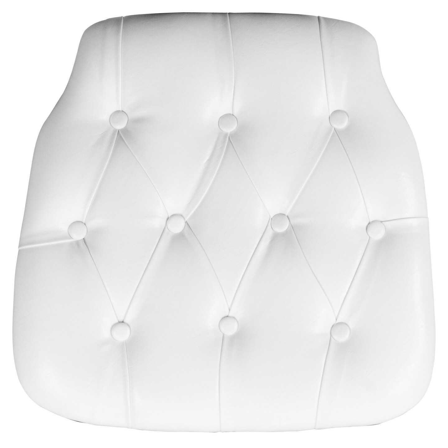 White Vinyl Chiavari Chair Cushion