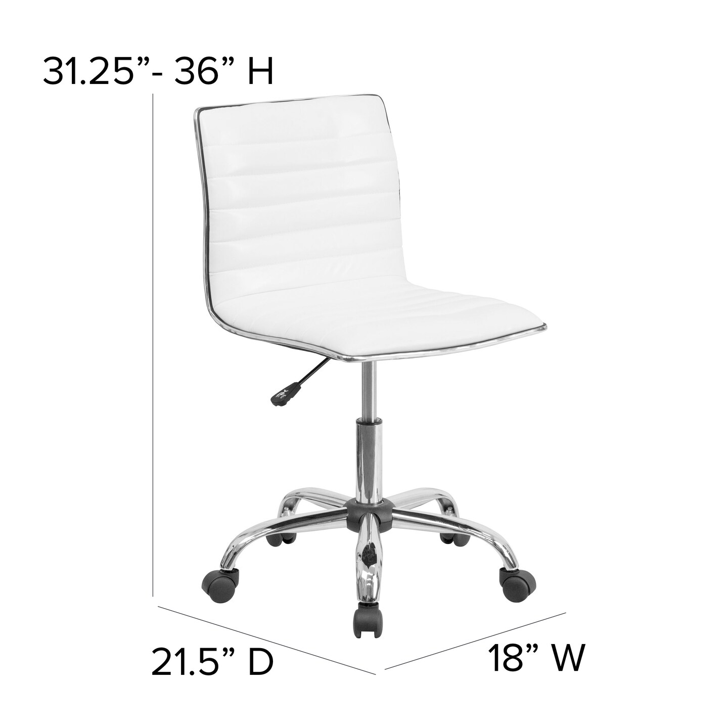 Emma and Oliver 48&#x22; Wide Electric Adjustable Standing Desk &#x26; Ribbed Office Chair