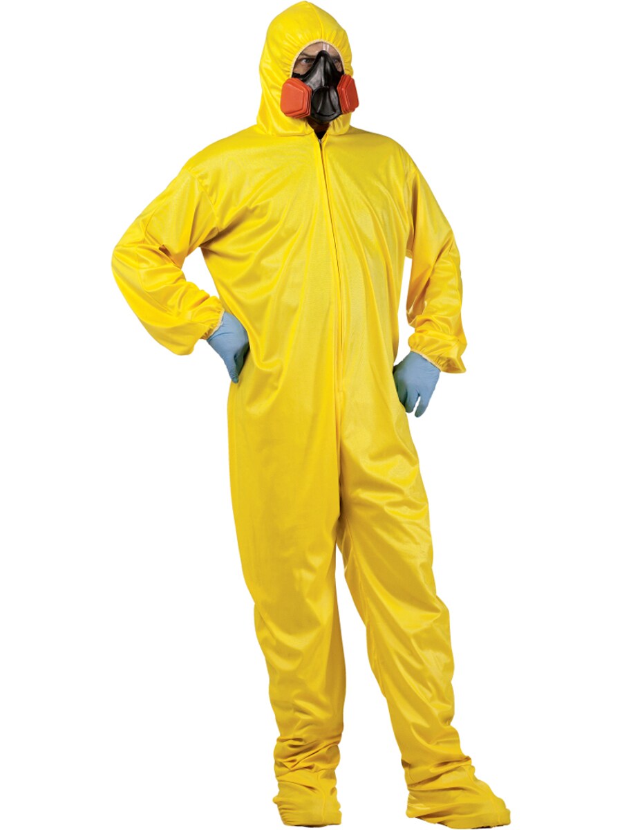 Mens Zombie Infection Outbreak Scientist Hazmat Suit Costume Standard 33-42