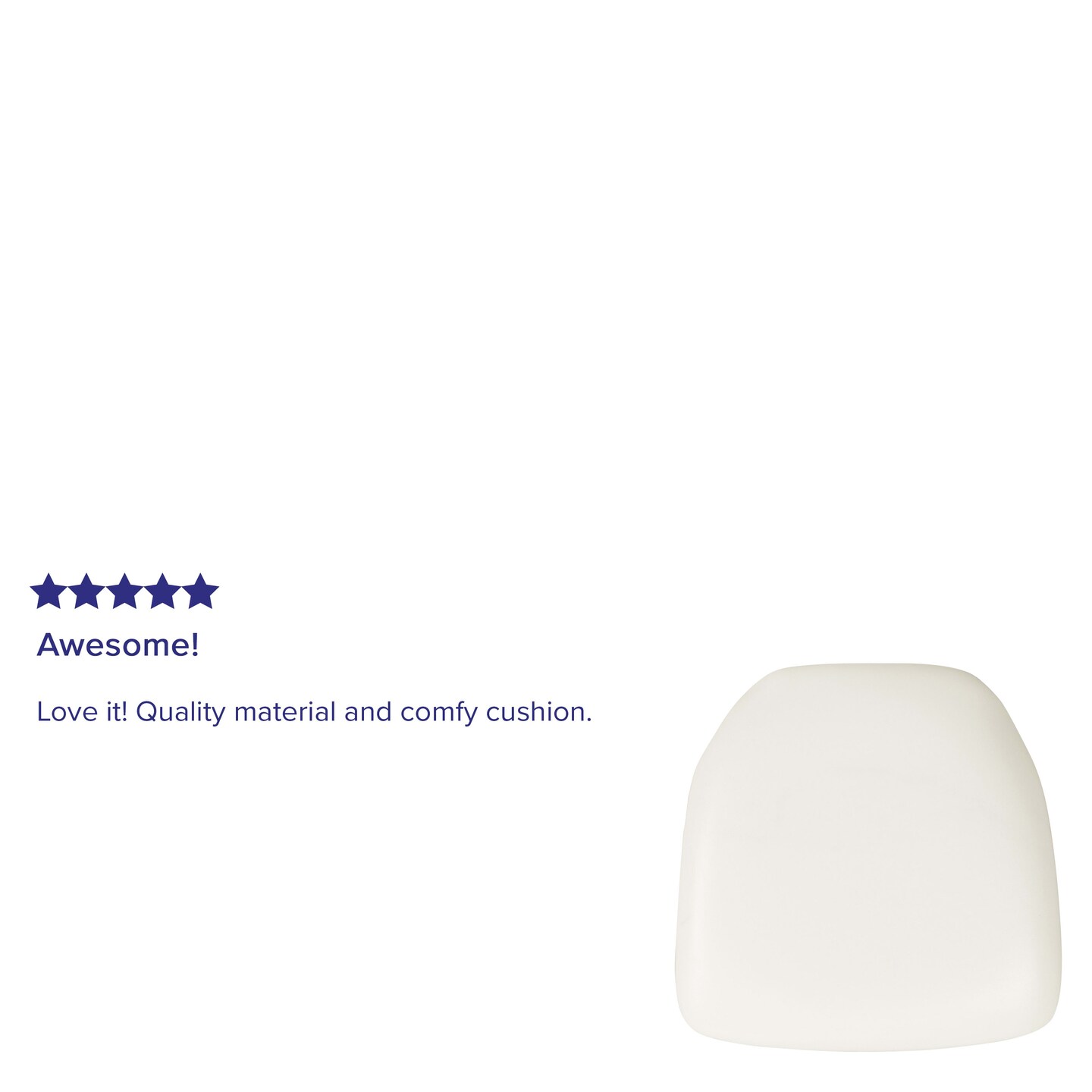 Emma and Oliver Hard Chiavari Dining Chair Cushion
