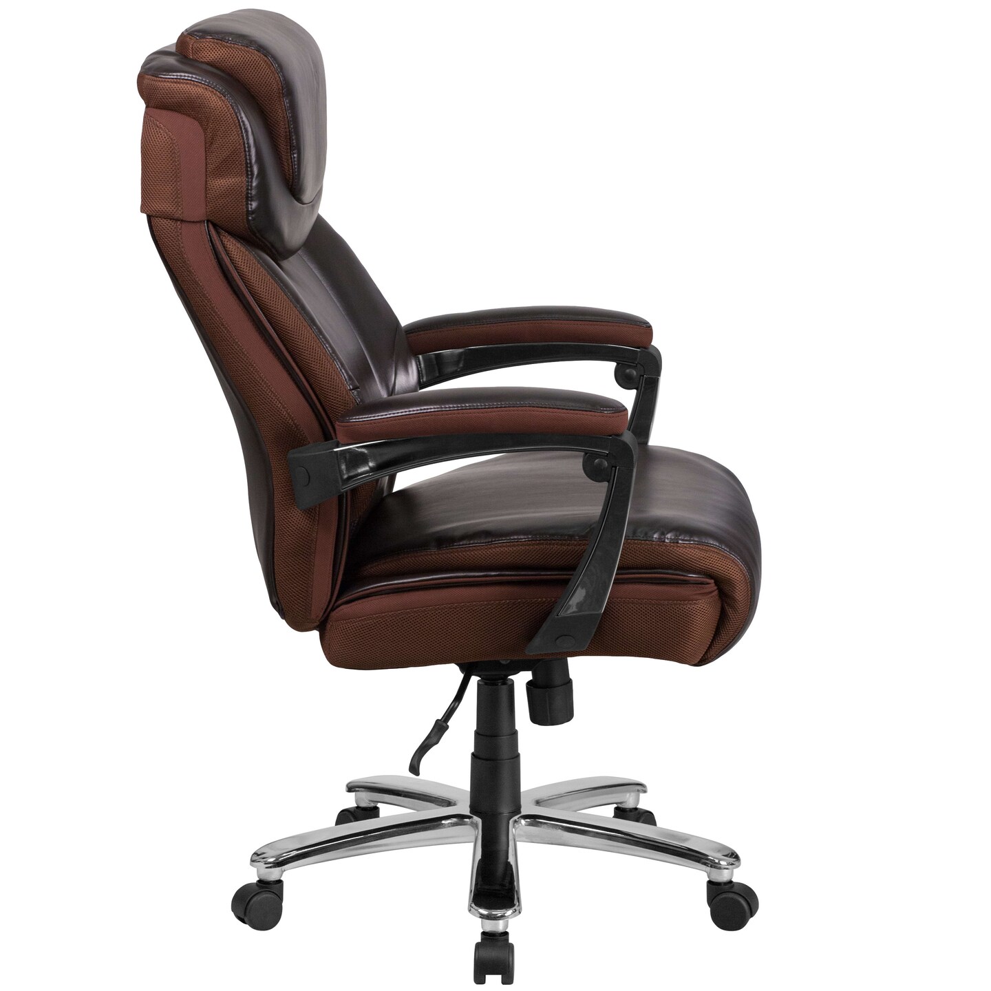 Emma and Oliver 500 lb. Big &#x26; Tall Height Adjustable Headrest Swivel Ergonomic Office Chair