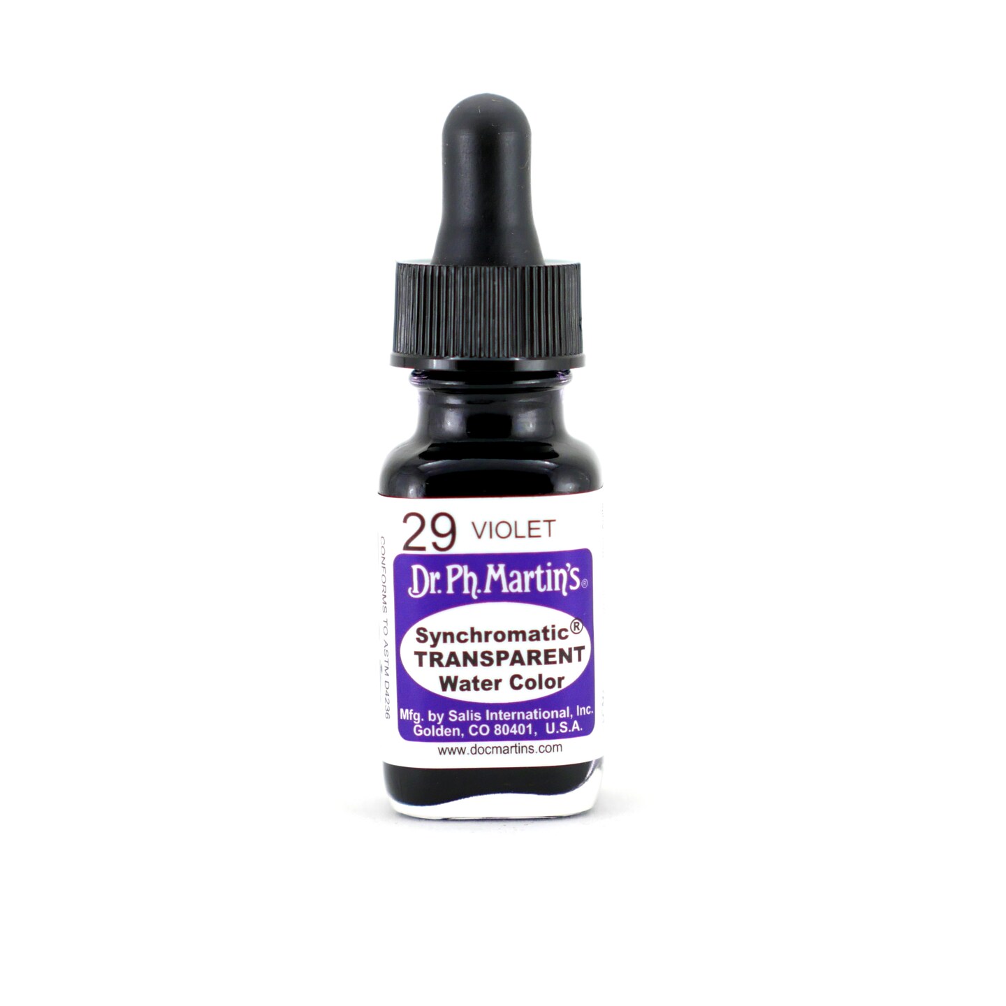 Dr. Ph. Martin&#x27;s Synchromatic Transparent Watercolor, .5 oz., Violet