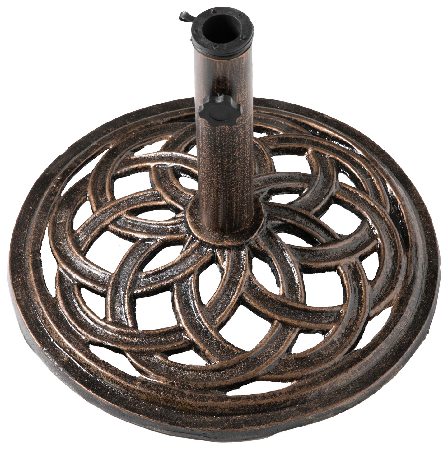 Outdoor Patio Cast Iron Umbrella Base Holder Stand 20 Lb. Round