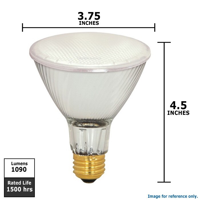 Satco S2244 60w 120v PAR30L WFL50 E26 Xenon Halogen Light Bulb