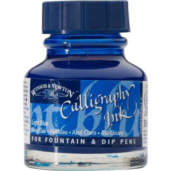 Winsor &#x26; Newton Calligraphy Ink, 30Ml, Light Blue