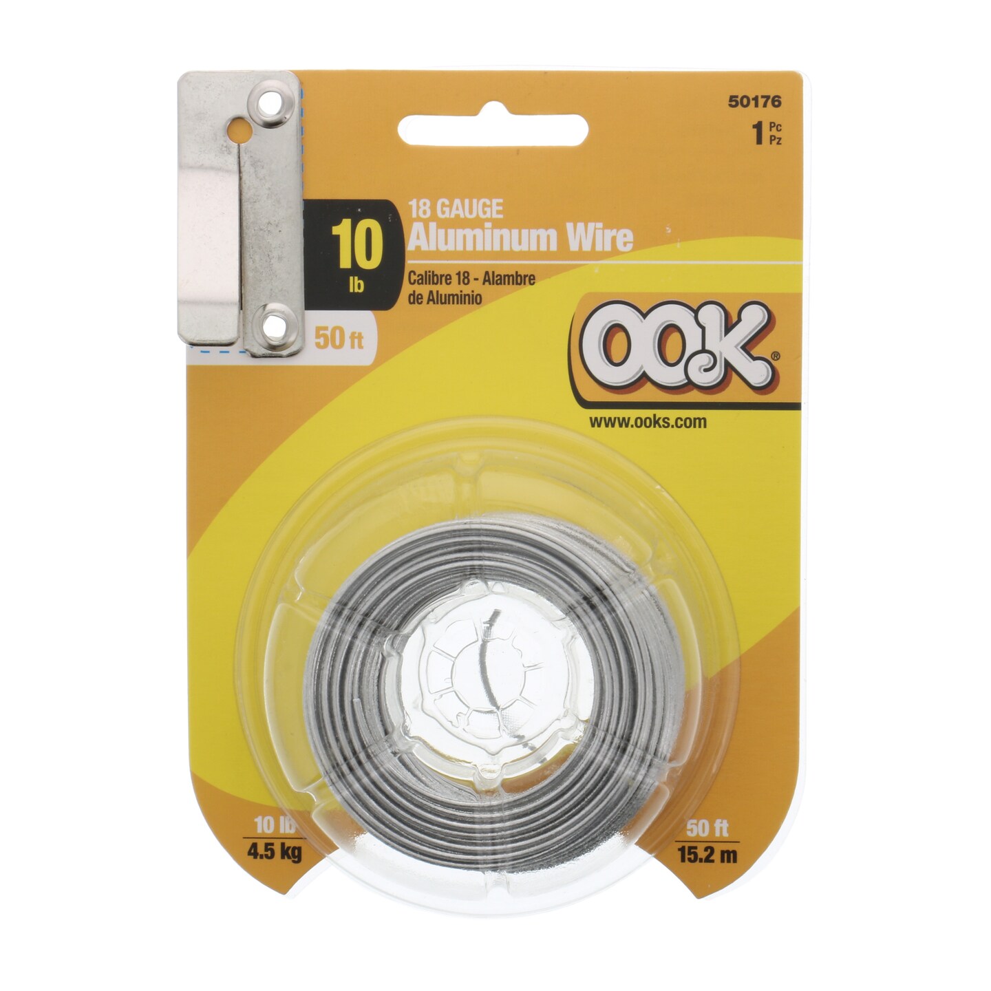 Ook Picture Hanging Wire, Aluminum Wire, 19 Gauge, 50 ft.