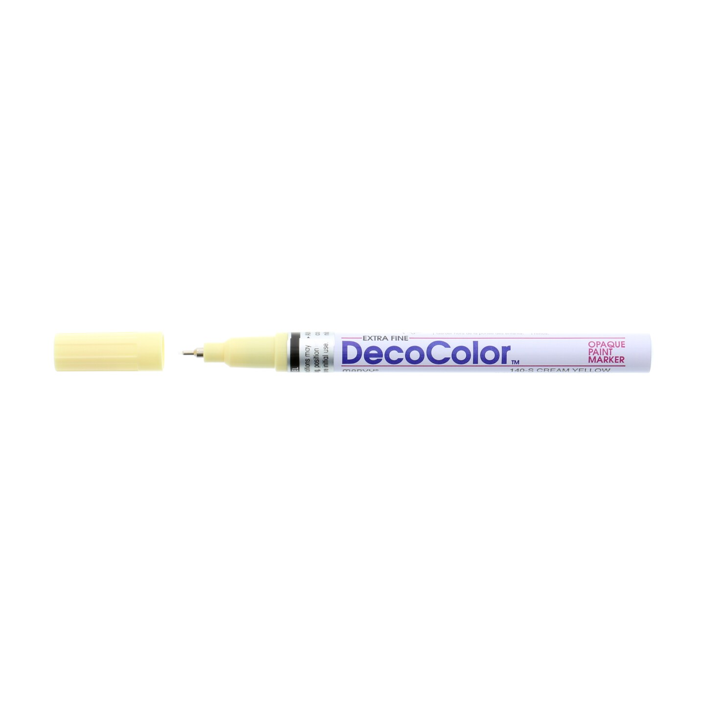 Uchida Decocolor Paint Marker, Extra-Fine, Cream Yellow