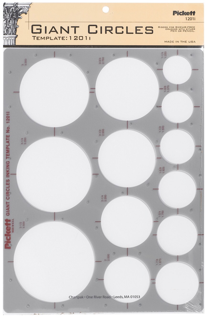 Pickett Giant Circles Inking Template Michaels
