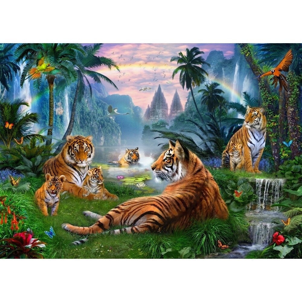 Temple Lake Tigers Poster Print By Jan Patrick