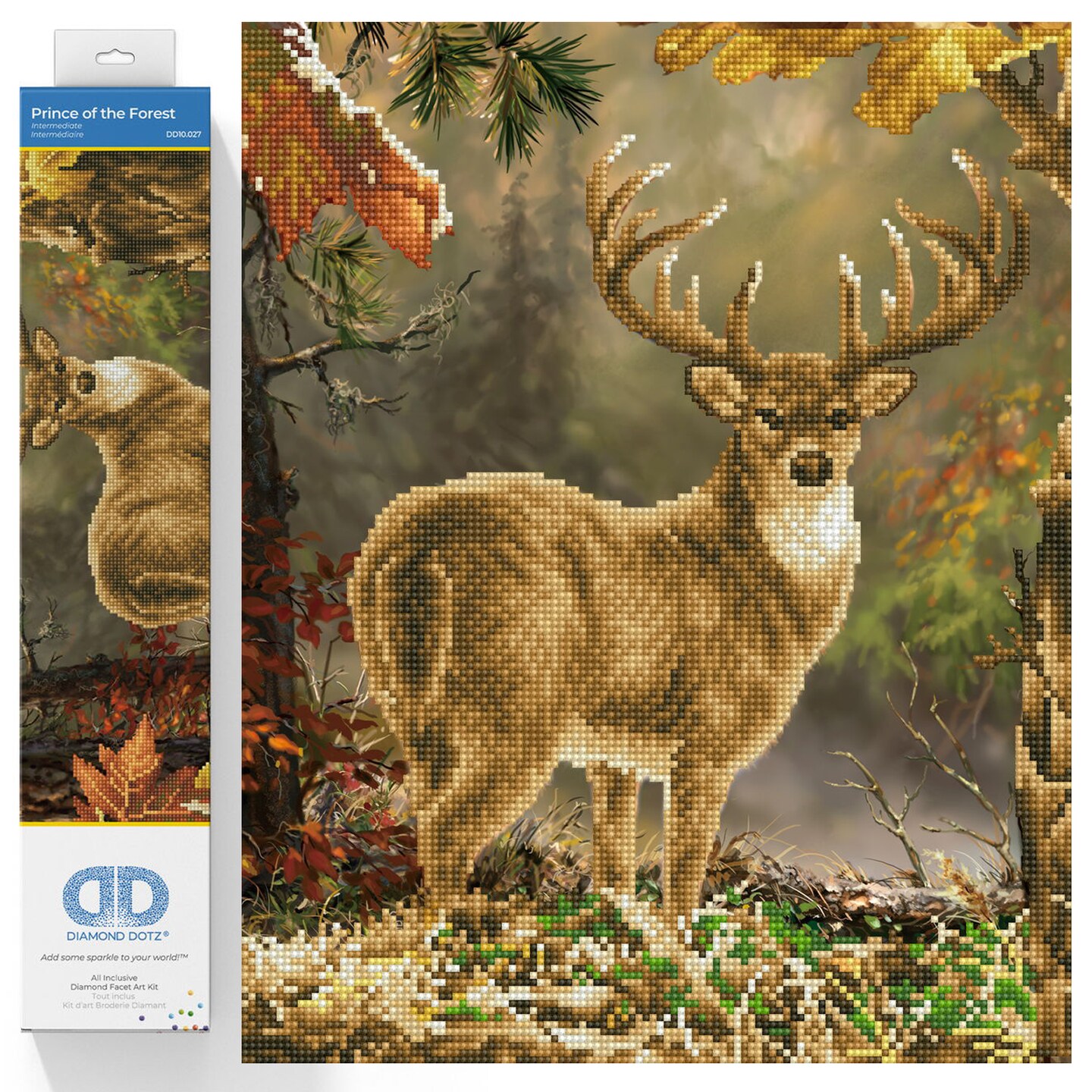 Diamond Dotz Prince of the Forest Diamond Painting Kits for Adults - Diamond Art Kits a Relaxing Creative Craft Kit with Dotz Gems 16x20