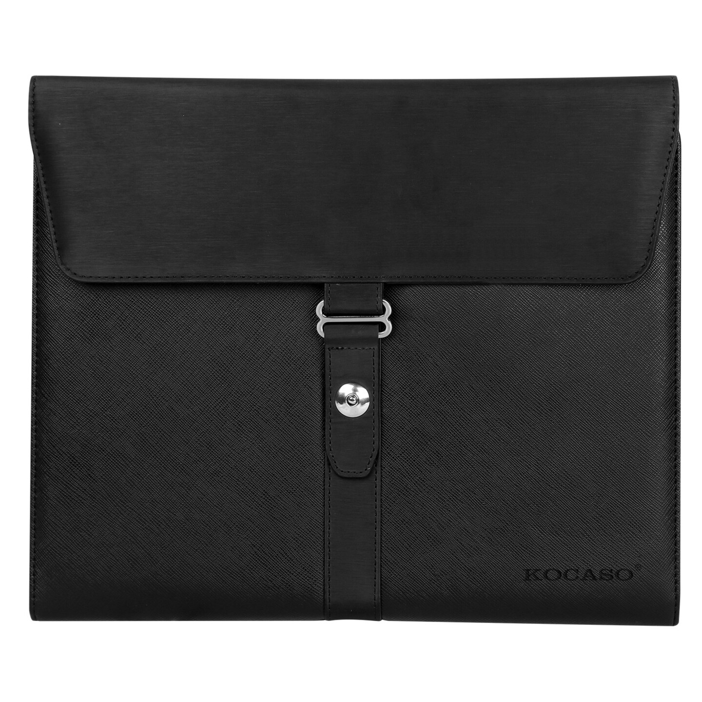 Pu Leather Padfolio Folder Organizer For 9.7In Tablet Black Business Case