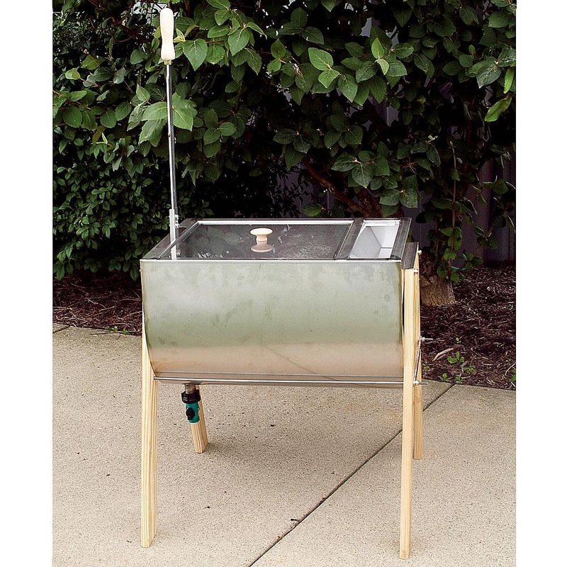 Lehman&#x27;s Own Laundry Agitator Hand Washer Tub with Wooden Legs