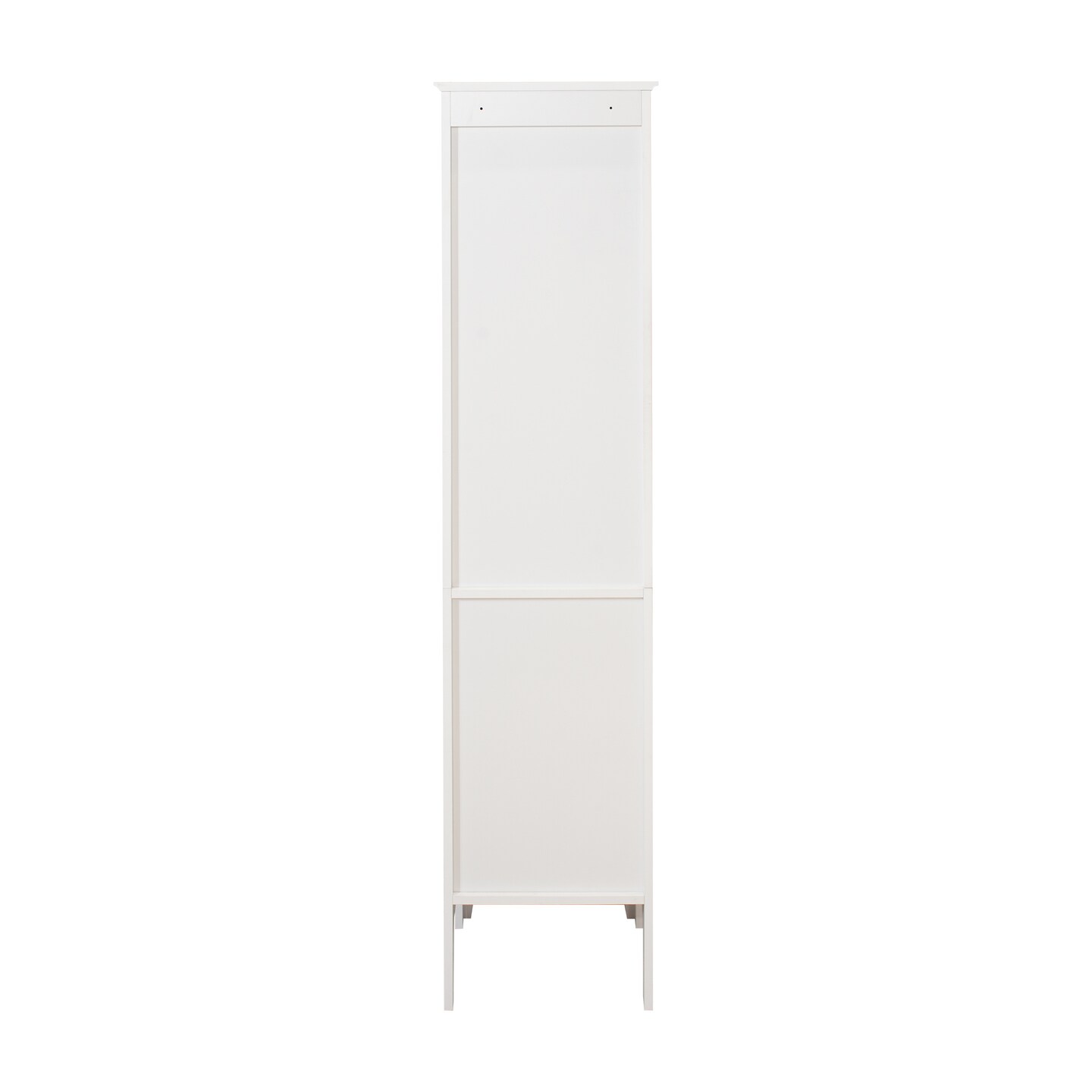 Tall Narrow Tower Cabinet with Shutter Doors - 46.42 | Stylish Storage Solution