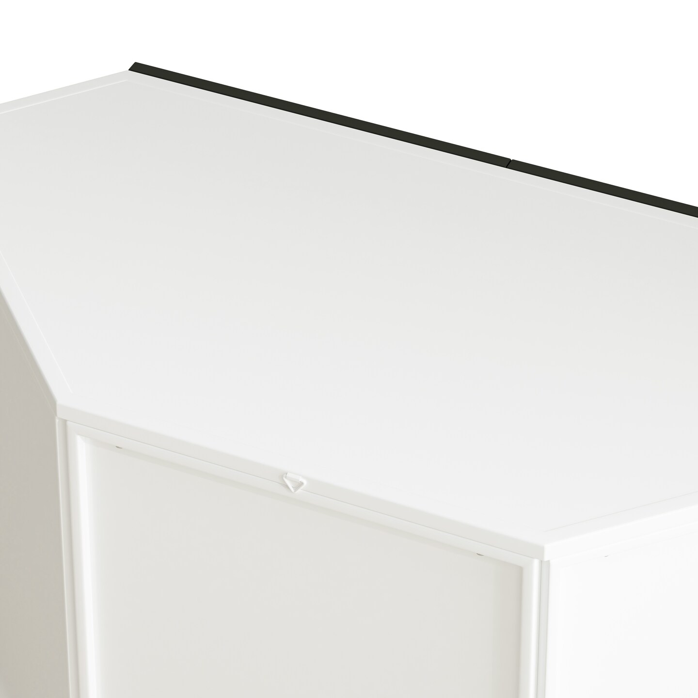 Modern White Glass Corner Cabinet | 43.65 | Stylish Storage Solution