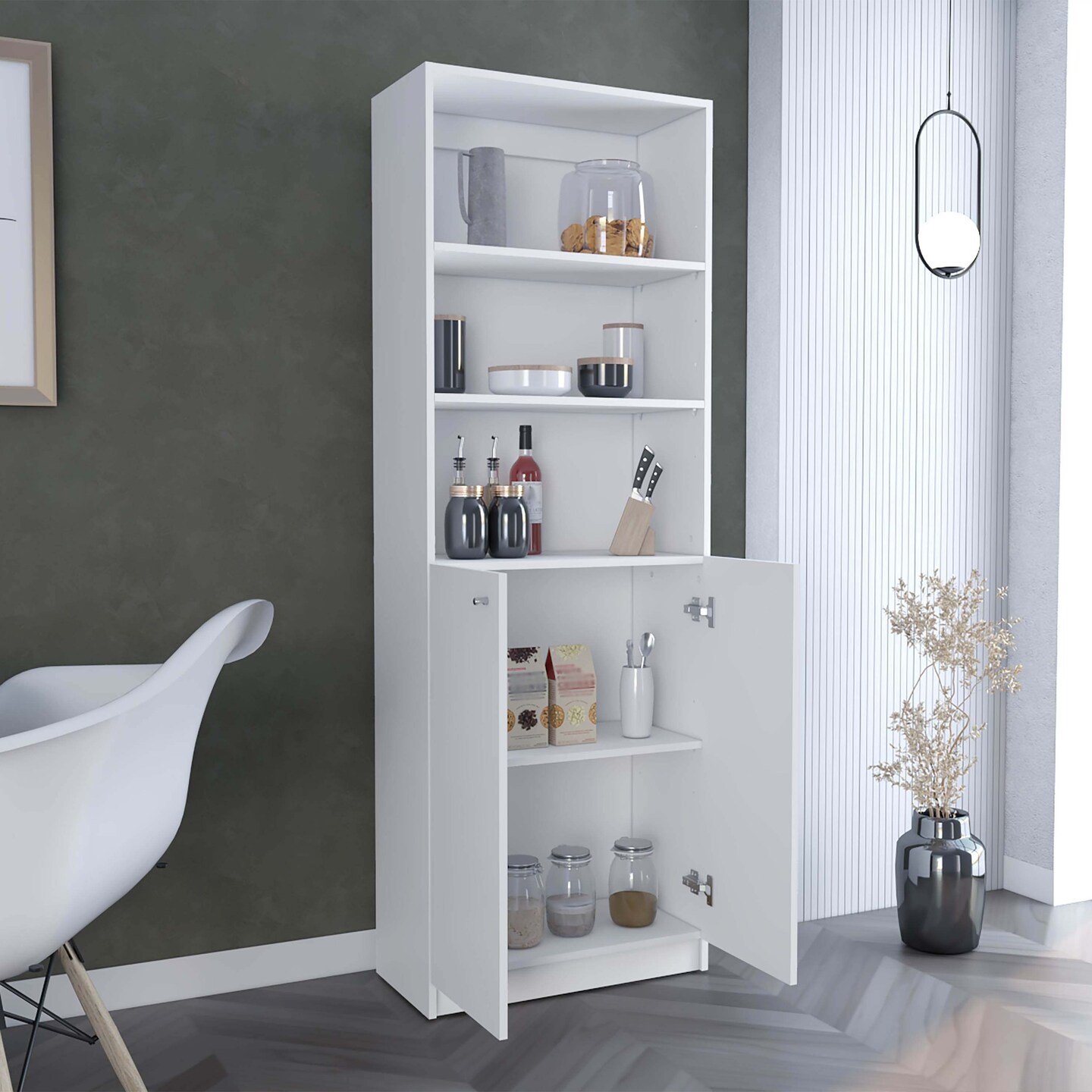 Modern 2-Door Bookcase - 70.6 | Stylish Storage