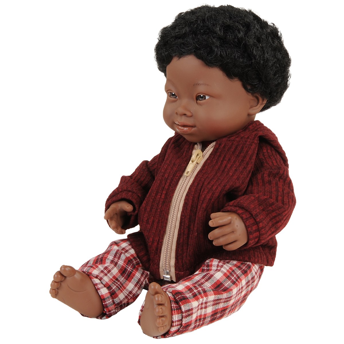 Miniland Doll with Down Syndrome 15&#x22; - African Boy with Outfit
