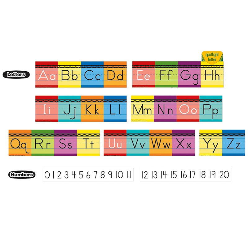 Crayola&#xAE; Alphabet Mini Bulletin Board Set