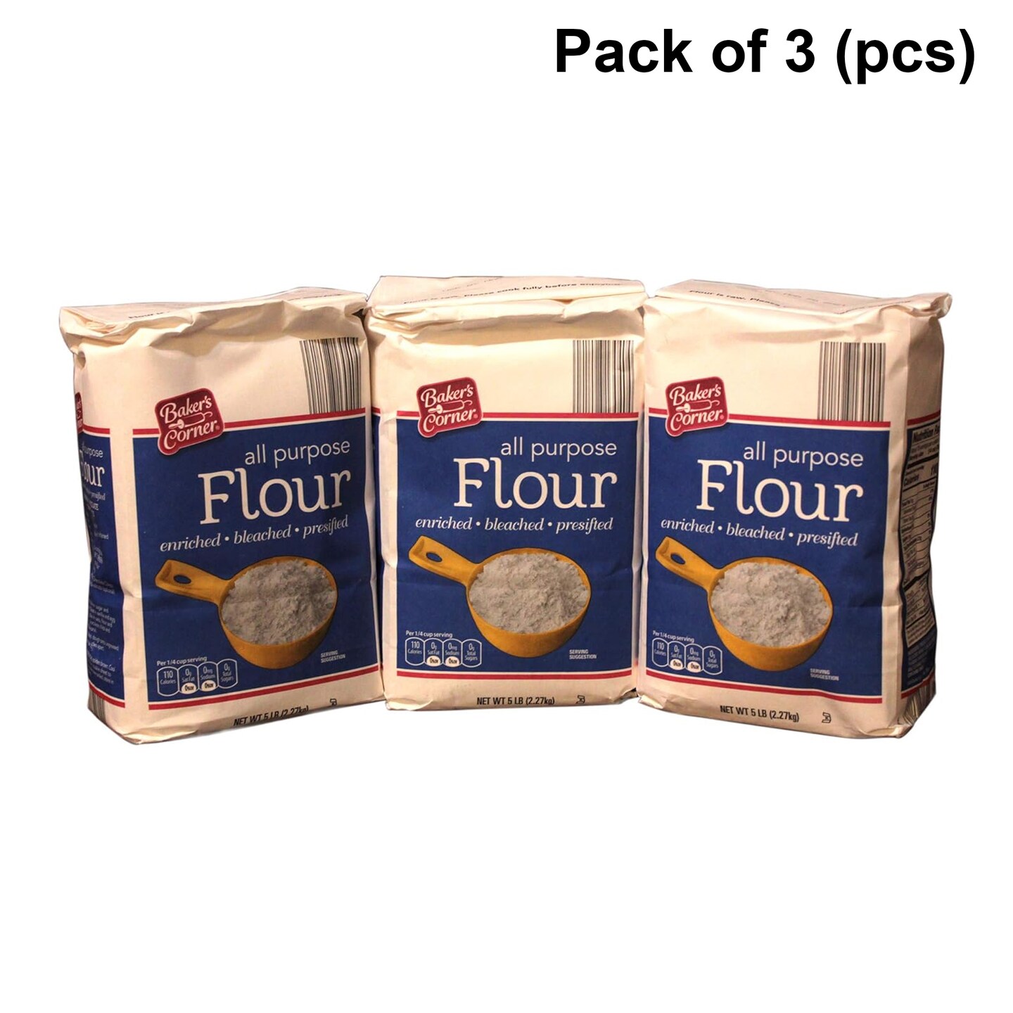 Bakers Corner All Purpose Baking Flour 5lb Each Bag | The Artisan&#x27;s Choice for Perfect Baking Flour | MINA&#xAE;