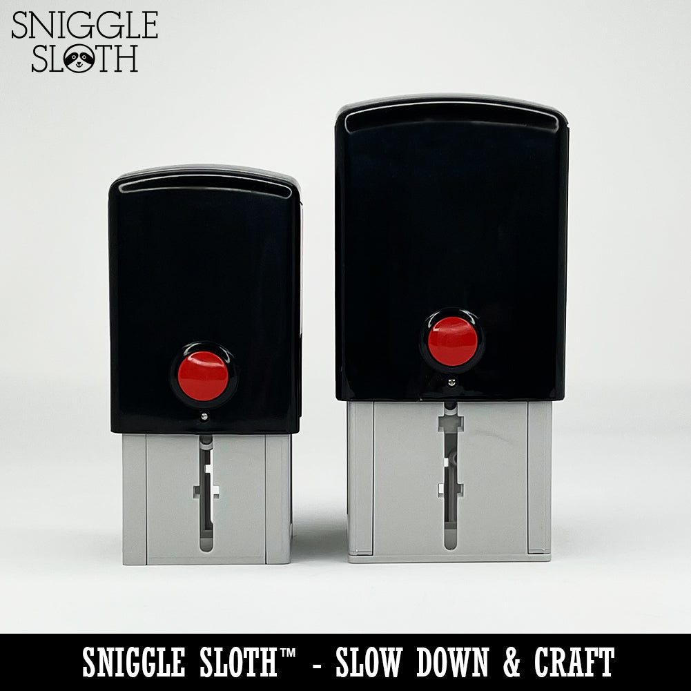 French Bulldog Dog with Heart Self-Inking Rubber Stamp Ink Stamper