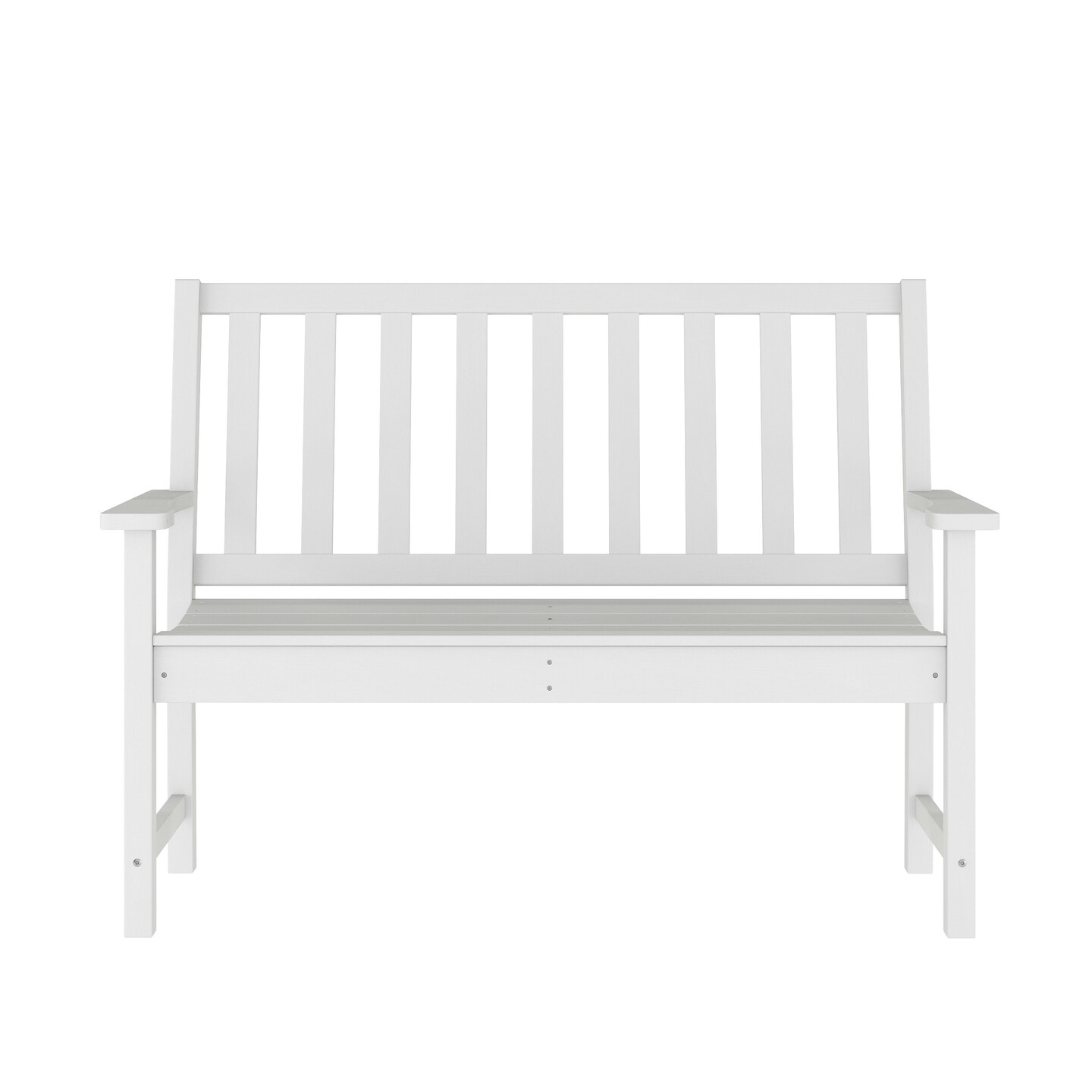 Merrick Lane Cressly All Weather Recycled HDPE Bench for Indoor and Outdoor Use