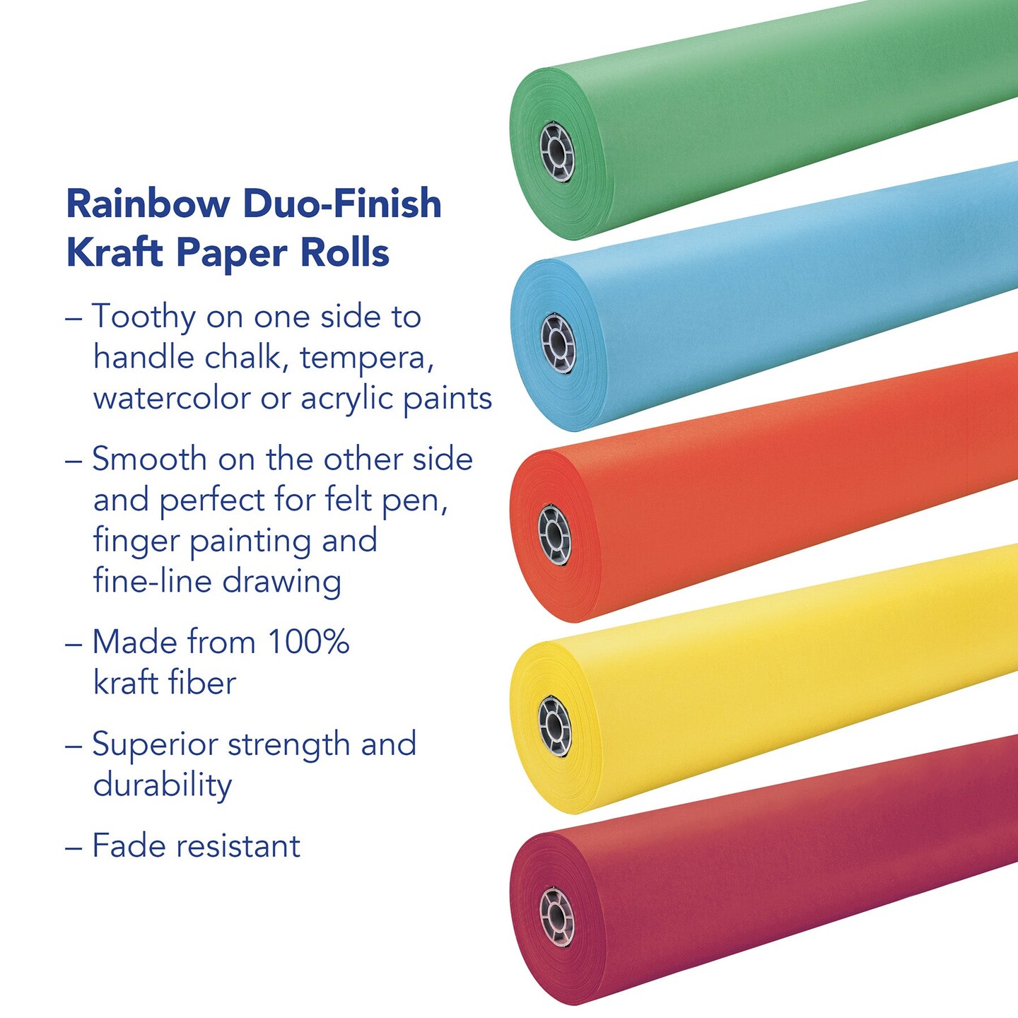 Colored Kraft Duo-Finish&#xAE; Paper, Royal Blue, 36&#x22; x 1000&#x27;, 1 Roll