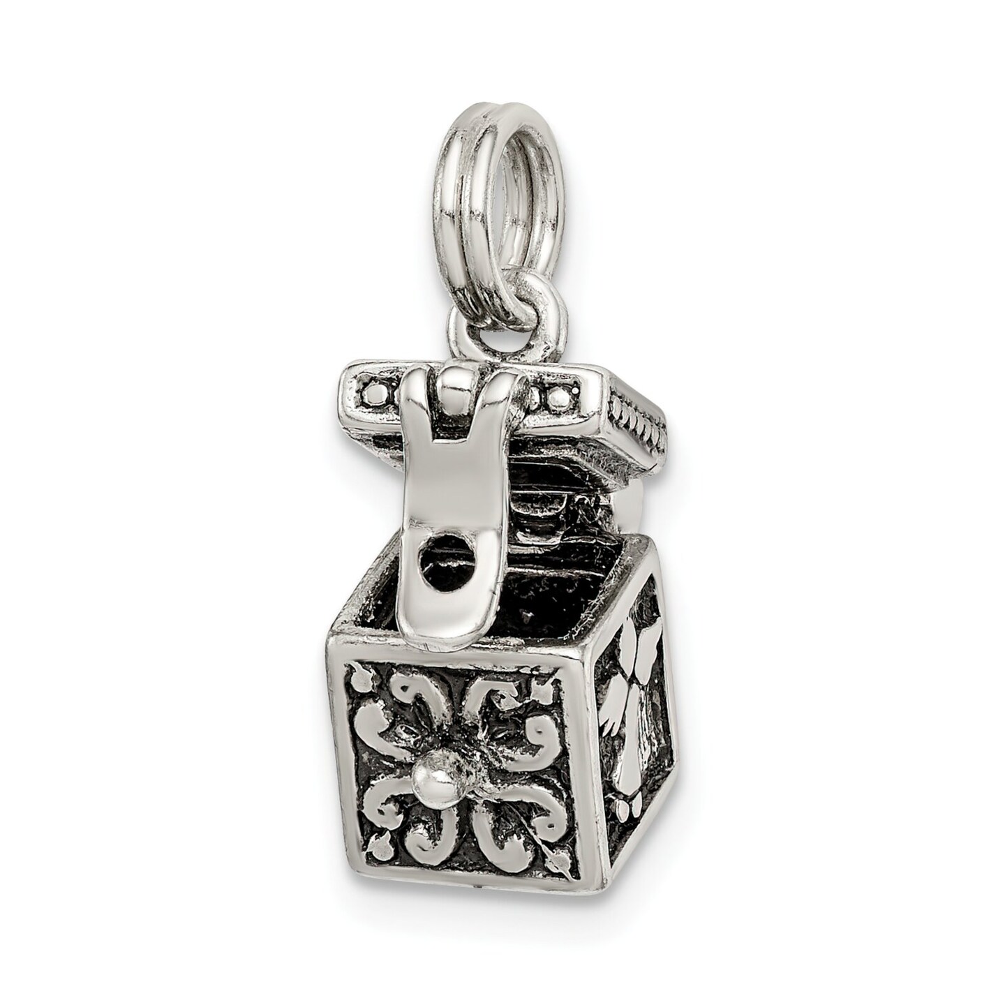 Sterling Silver Angel Charm Jewerly 13mm x 10mm