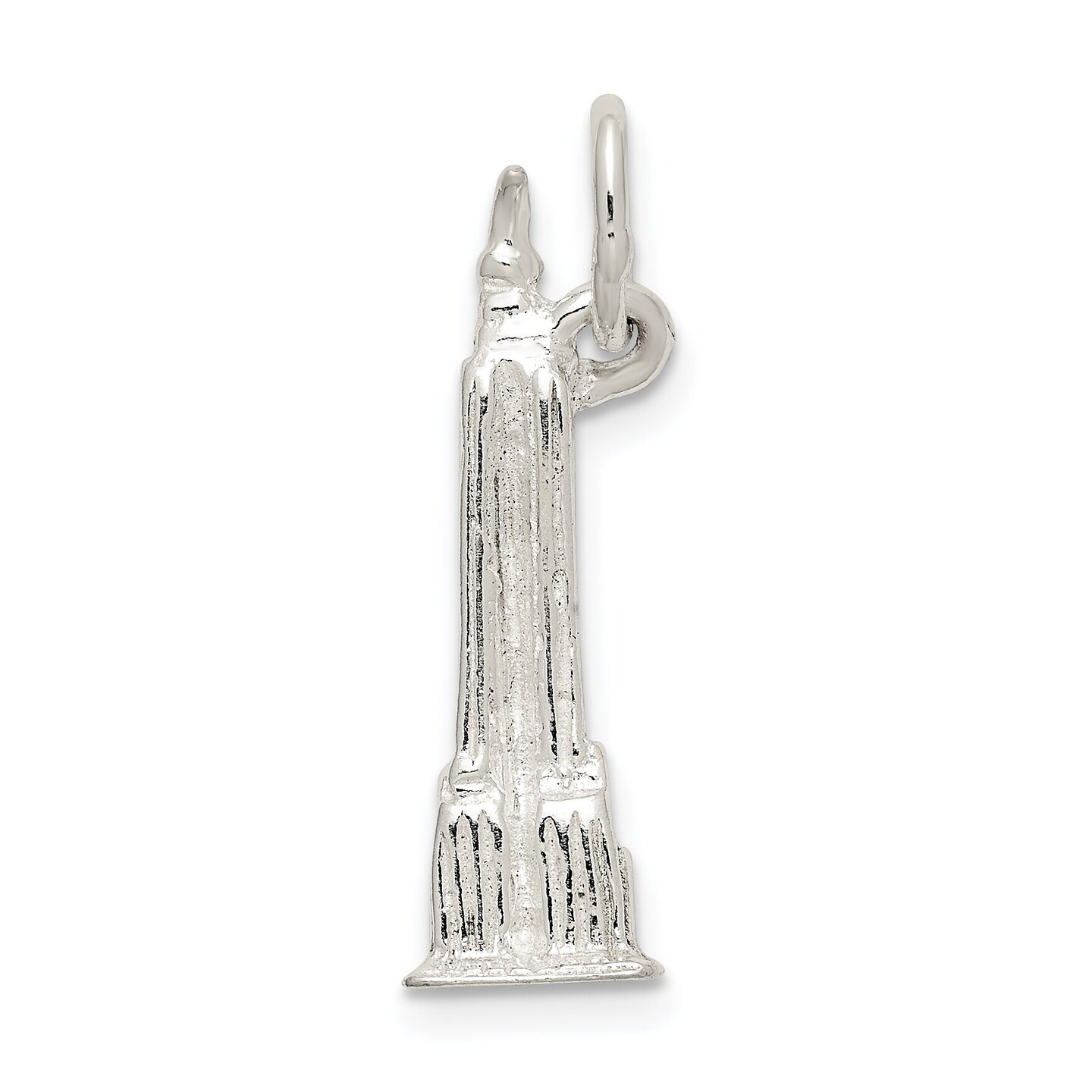 Sterling Silver Sears Tower Building Charm Chicago Jewerly 25mm x 7mm