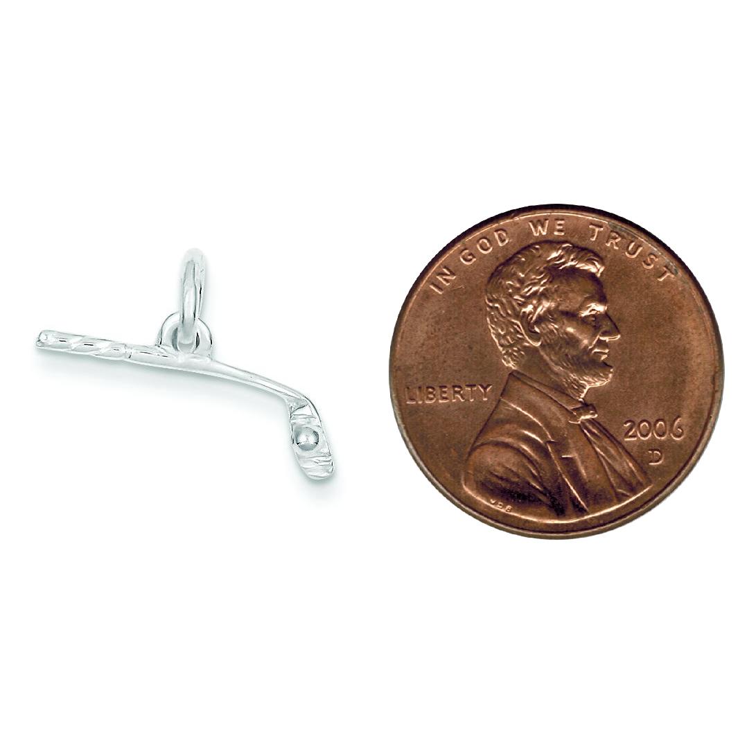 Sterling Silver Golf Club &#x26; Ball Charm Pendant Jewelry 19mm x 10mm